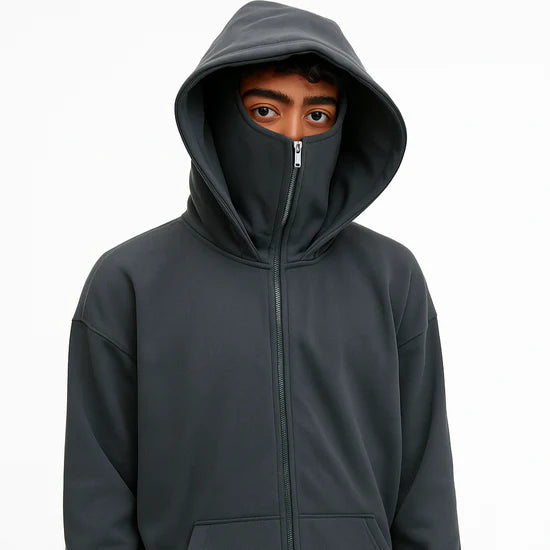 Fleece-lined Double Hood Unique Design