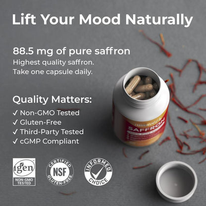 Saffron Capsules Vitamin Dietary Supplement Capsules