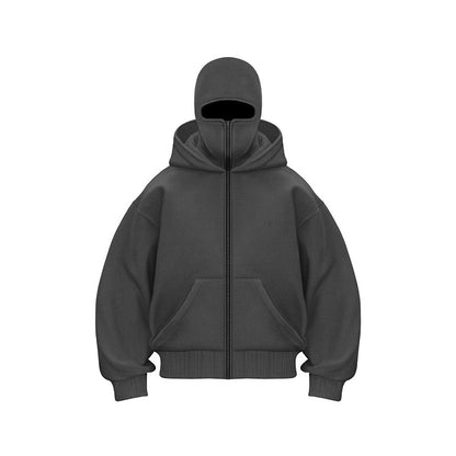 Fleece-lined Double Hood Unique Design