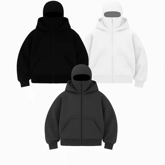 Fleece-lined Double Hood Unique Design