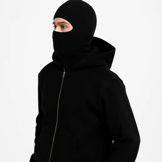 Fleece-lined Double Hood Unique Design