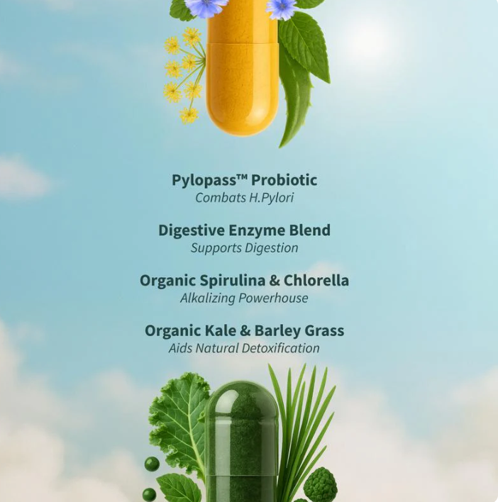Gut Health Duo – Probiotics + Spirulina & Chlorella