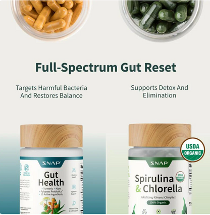 Gut Health Duo – Probiotics + Spirulina & Chlorella